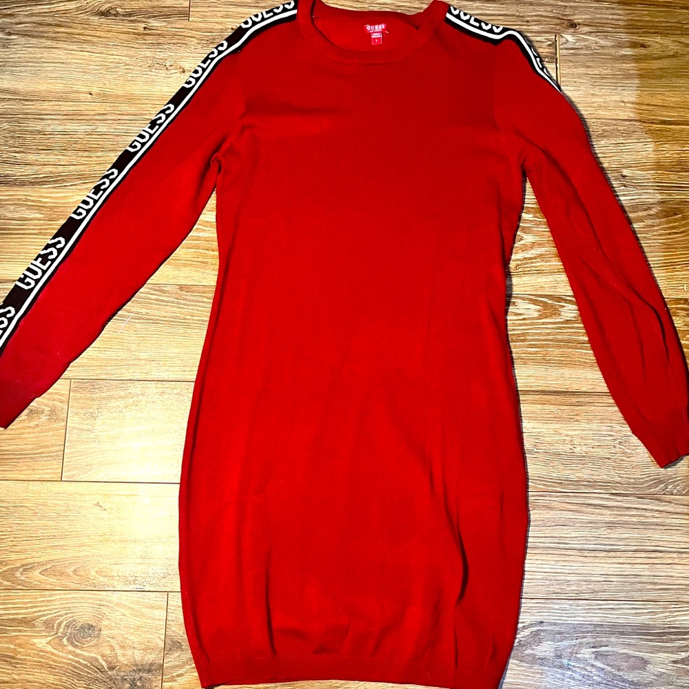 GUESS Longsleeve Red Dress